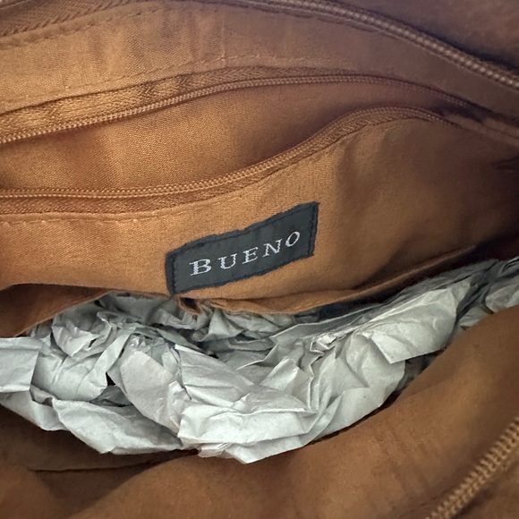 Tan Light Brown Bueno Large Handbag Shoulder Strap Purse Women’s Leather - Picture 4 of 8